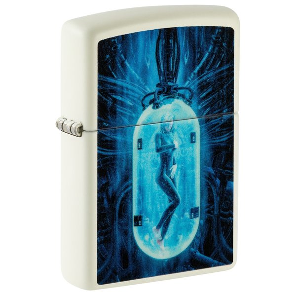 Zippo Tube Woman Design Glow in the Dark Matte Pocket Lighter 48520